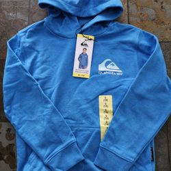 Quicksilver Boys Blue Hoodie Pullover Size 7/8 S