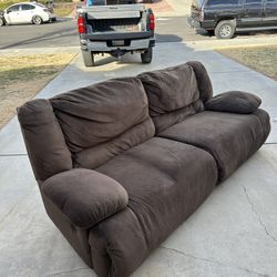 ashley furniture brown recliner couch
