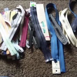 zippers $2 each. Or 3 for $5