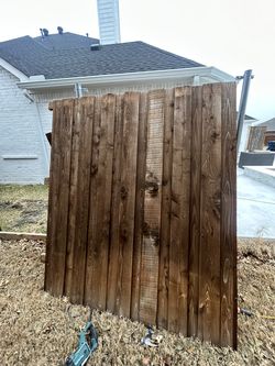 8 ft cedar fence. 15 panels