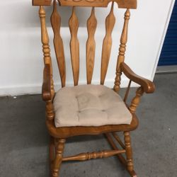Solid wood good condition very strong rocking chair