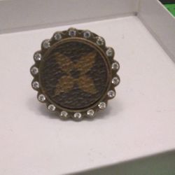 Designer Upcycled CZ Ring