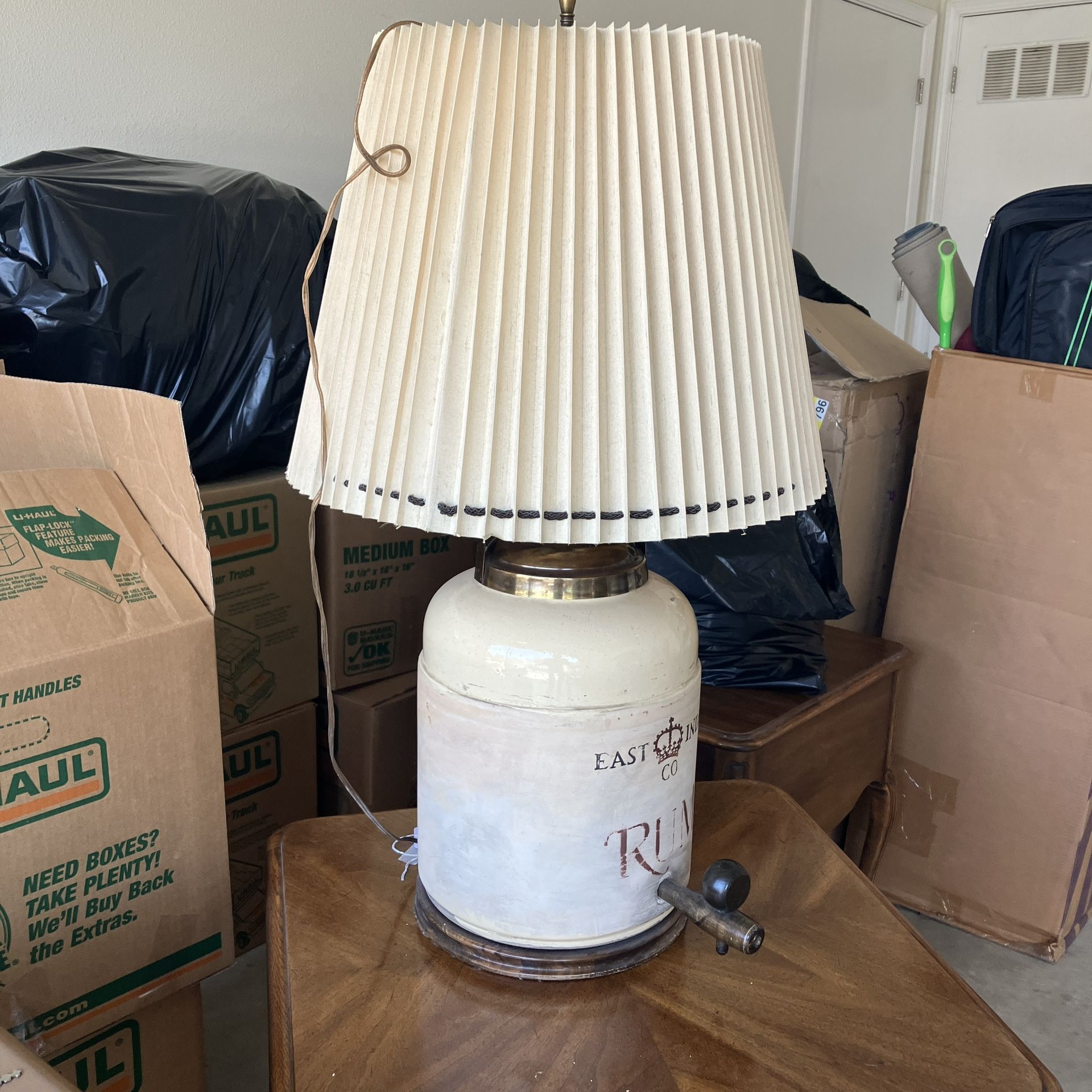 Antique Run Keg Lamp Early 20th Century