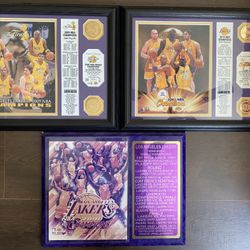 Los Angeles Lakers Highland Mint Framed
