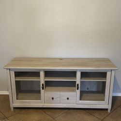 glass door TV stand 60 inch farmh