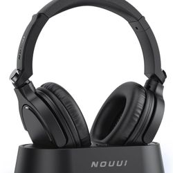 TV Headphones Wireless for Seniors with Transmitter Charging Base, Over ear Bluetooth Headset No Audio Delay, HIFI Stereo, 65H Playtime, Gifts for Par