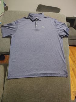  RHOBACK Ball Boy Golf Performance Mens Polo solid Blue sz 3XL