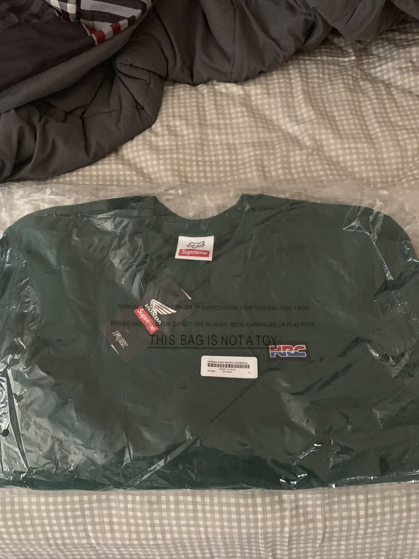 Supreme Fox Honda Racing Crewneck - Green XL