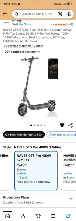 NAVEE GT3 Pro Electric Scooter