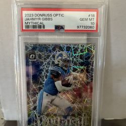 2023 Donruss Optic Gibbs Mythical RC SSP PSA 10