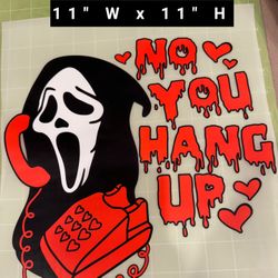 2 SHEETS GHOSTFACE SCREAM DTF TRANSFER SHEETS