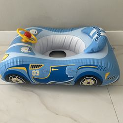 Swimbobo Toddler Pool Float with Seat Boat Inflatable Ride-Car for Kids Outdoor Toys