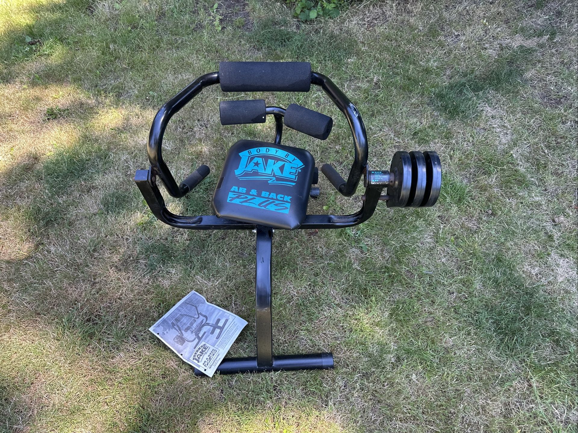 Body By Jake Ab & Back Plus Machine Home Gym Exercise Workout  W/ 3 Tension Disc
