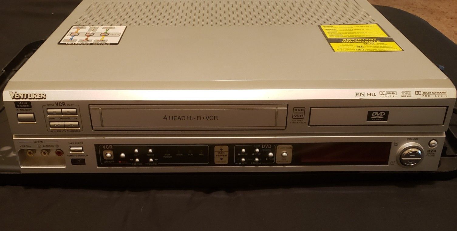 venturer dvd/vcr combo home theater system