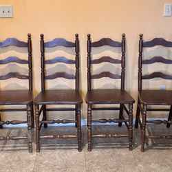 Vintage Wooden Dining Chairs