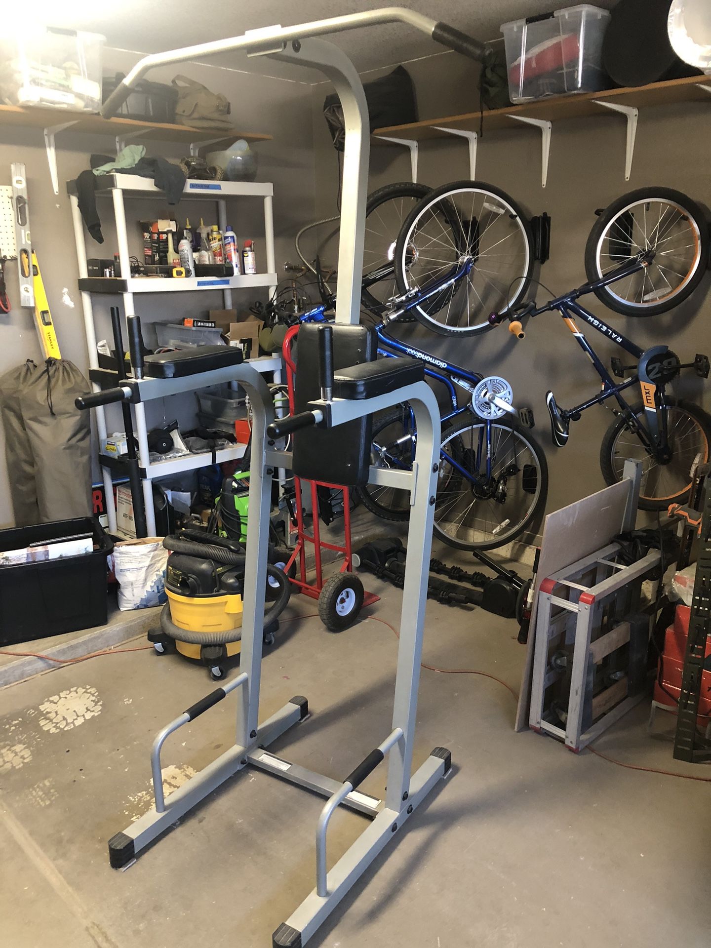 Power Tower Pull Up Dip Station Assistive Trainer Multi-Function Home Gym Strength Training Fitness Equipment