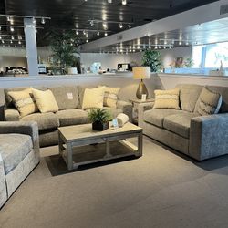 Sofa and loveseat