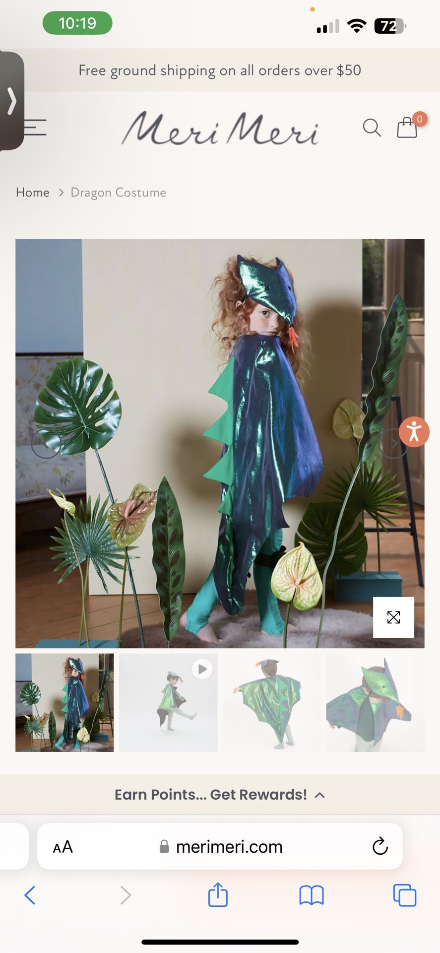 Meri Meri Dragon Costume