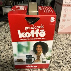 Goodcook Koffe 1.5L Glass Cold Brew Coffee Maker with BPA-Free Plastic