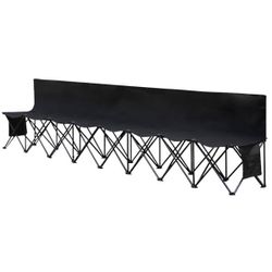 8 Seats Portable Folding Bench