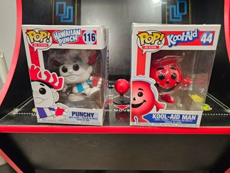 $25 - for both Funko Pop! Vinyl: Kool-Aid - Kool-Aid Man #44 

Funko Pop! Ad Icons Hawaiian Punch Punchy #116 Unboxed