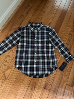 Ralph Lauren size 5 boys button up plaid dress shirt (New with tags)