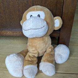 Rare Toys "R" Us Plush Brown Tan Monkey Weighted Stuffed Animal Toy Bean Bag 12". Geoffrey LLC. Fun Soft Toys!