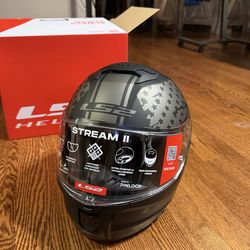 LS2 Stream II America Matte Black helmet Large