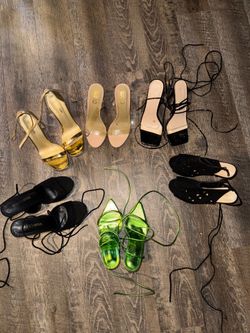 Women’s Heels Bundle Size 6–6.5 Fashion Nova, EGO, PrettyLittleThing (6 Pairs)