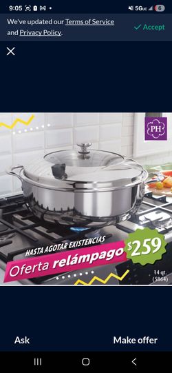 Princess house vida sana 14 qts caserola