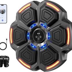 new Music Boxing Machine for Adults,Bluetooth Smart Boxing Training Machine,Wall Target Punching Workout for Kids,Reflex Training Suitable for Home,Of