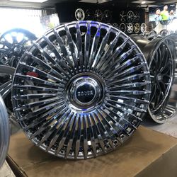 22 INCH WHEEL CHROME 5x120