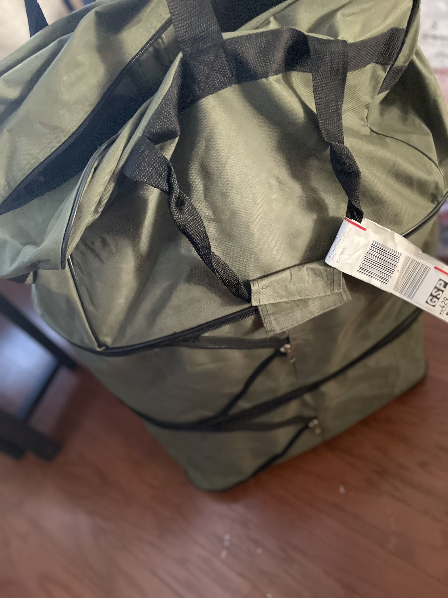  Oversized Collapsible Rolling Duffel - Military-Grade Travel & Storage Bag