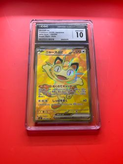 Meowth cgc slab 100/80 Japanese