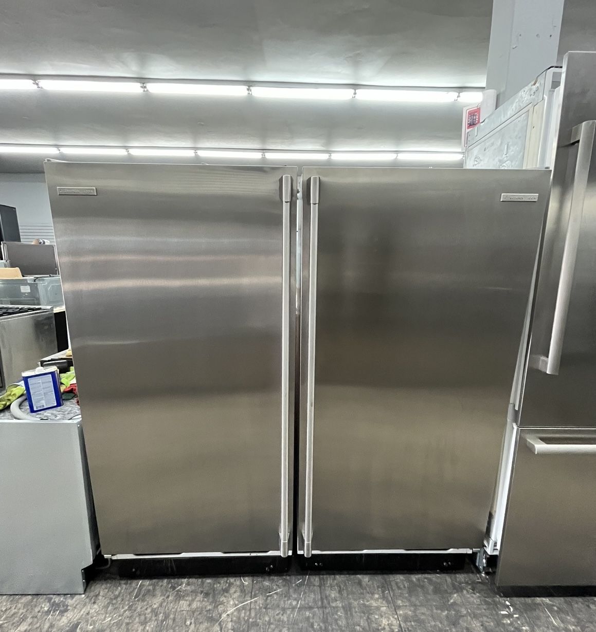 Electrolux Stainless Steel Upright Fridge Freezer 64” Set 