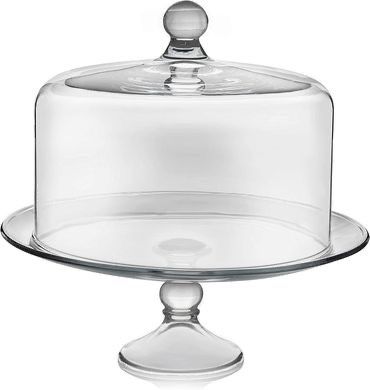 Libbey Selene Glass Cake Stand with Dome ⭐️ NEW IN BOX ⭐️
