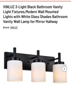 Modern Vanity 3 Light Fixture