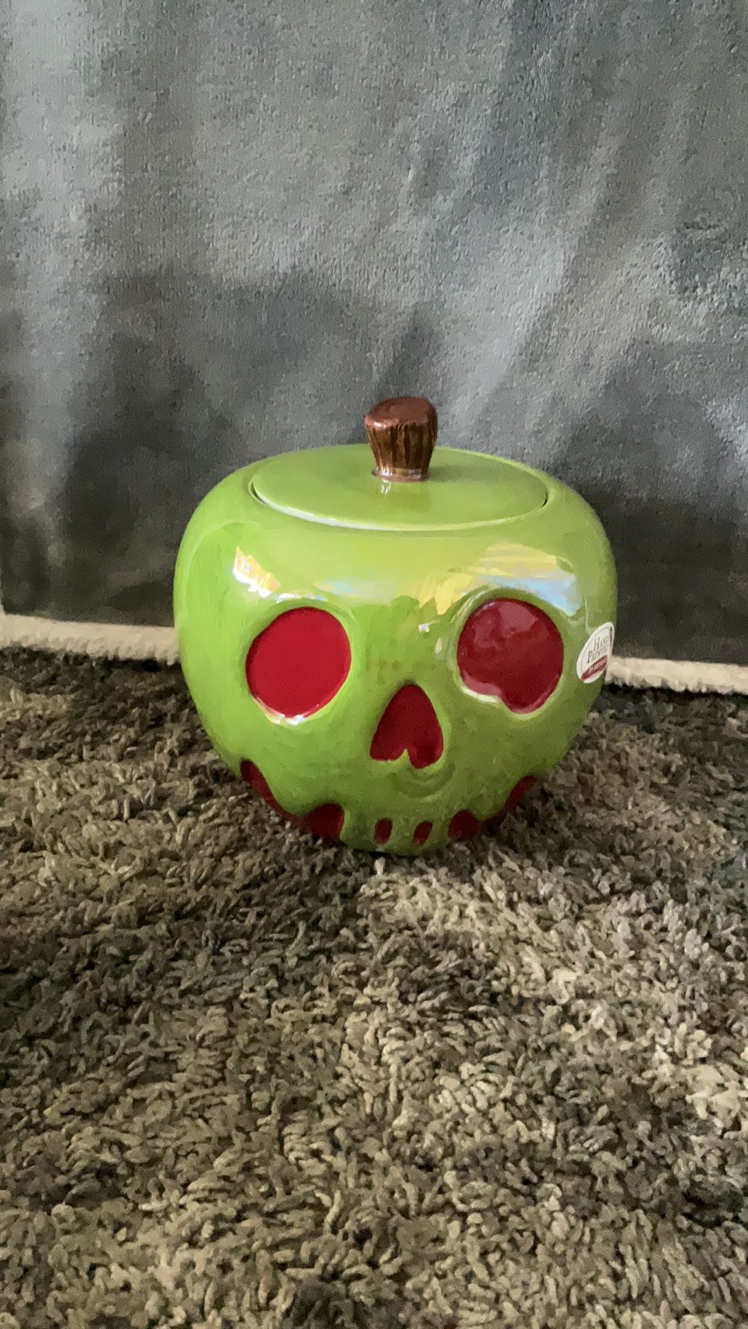 Disney Villains Poison Apple Cookie Jar