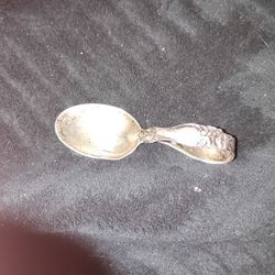 sterling BABY spoon CAT 