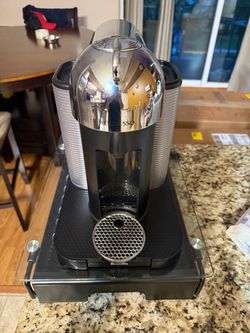 Nespresso VertuoPlus Deluxe Coffee & Espresso Machine with Pods and organizer