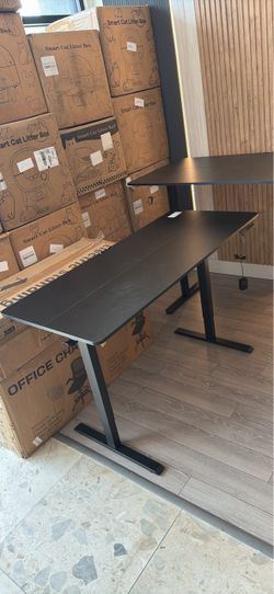 Black Electric Standing Desk