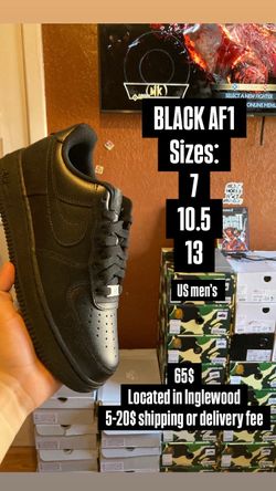Nike Air Force’s black