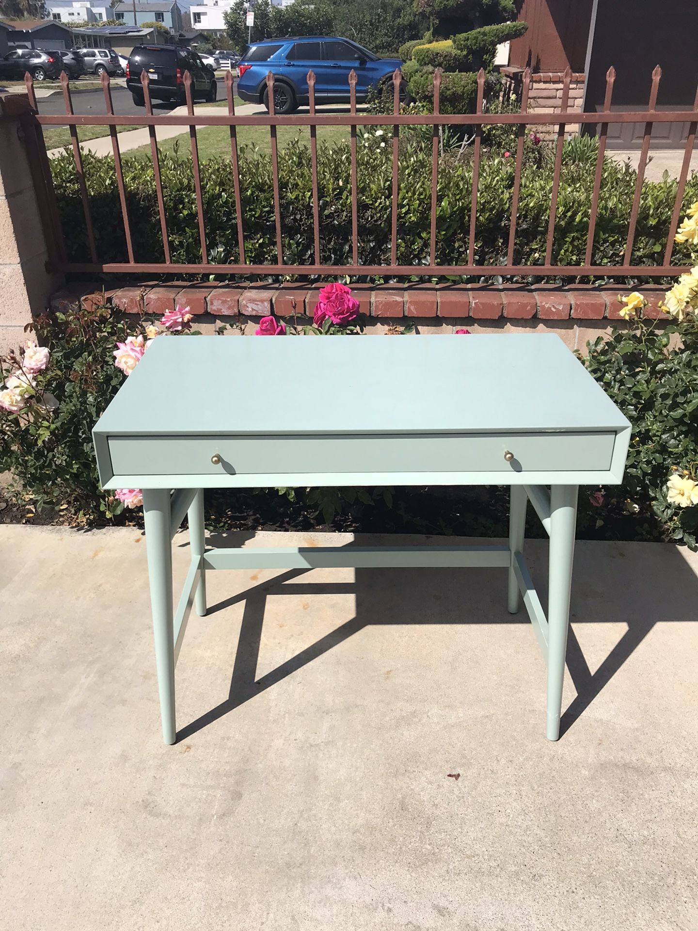 Mint Green West Elm Mid Century Mini Desk