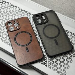iPhone 14 Pro Max - (2) MagSafe Leather Cases