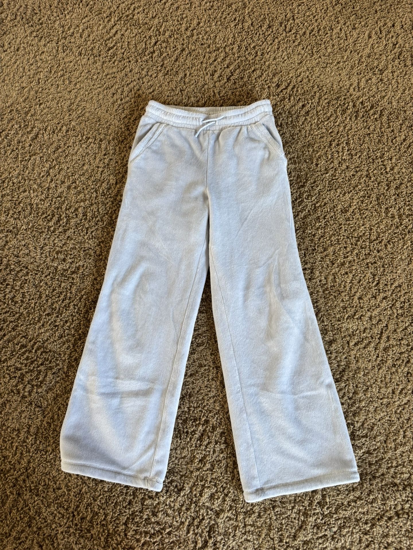 Girls Size 12 Athleta Warm Soft Pants Light Blue Color