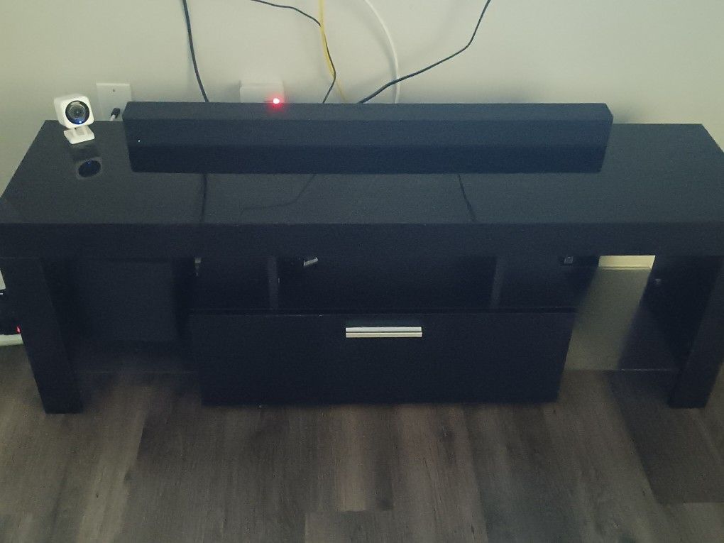 TV STAND & SURROUND SOUND .. 4 MONTH OLD