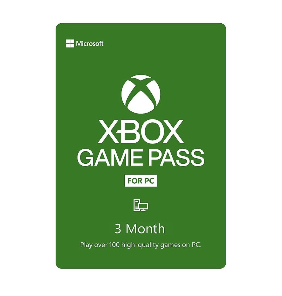 Microsoft Xbox Game Pass For PC 3 Month Membership