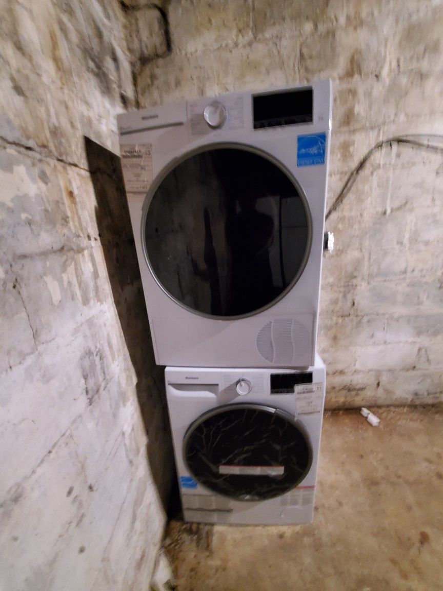 Bloomberg Washer And Dryer 24 Inches Warranty Ready To Deliver 220 Volt..$1350..both Item