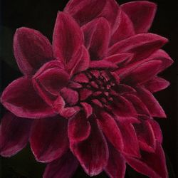 Dahlia Original Painting 