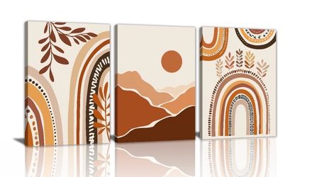 12x16 3Pcs Boho Canvas Wall Art Prints